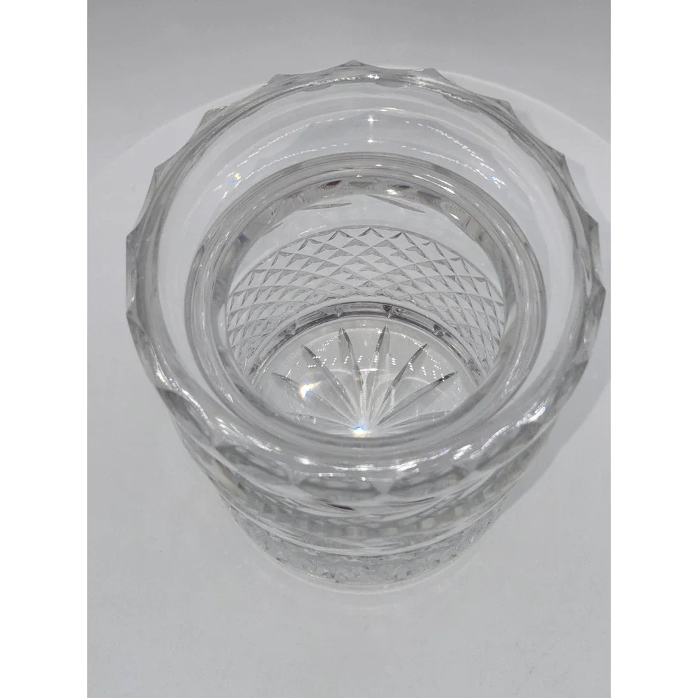 Galway Irish Crystal Biscuit Barrel Cookie Jar Cut Crystal Lidded Canister